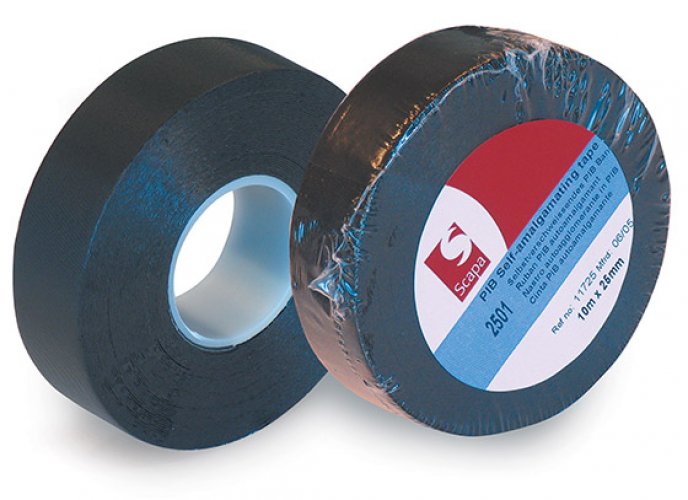 Vulkanointiteippi Scapa 2501 50 mm x 10 m musta, hinta 15,07€