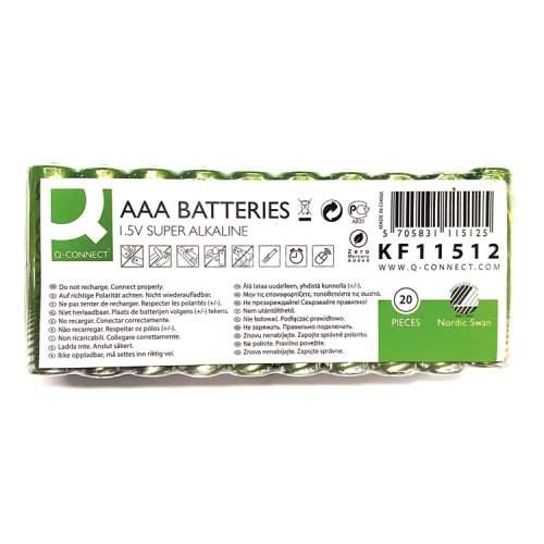 AAA paristo LR3 Q-CONNECT Joutsenmerkki, hinta 4,49€