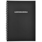 Ajanvarauskirja A4 24KK kierre musta