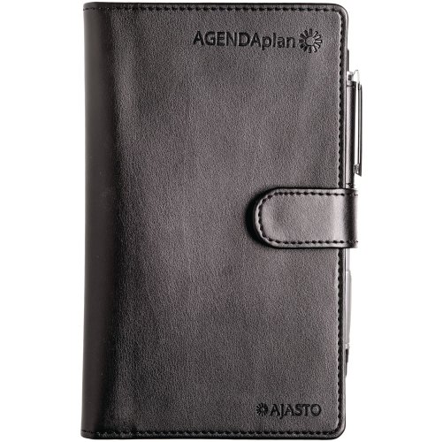 Ajasto agenda plan 2027 taskukalenteri musta 85 x 162mm, hinta 28,42€