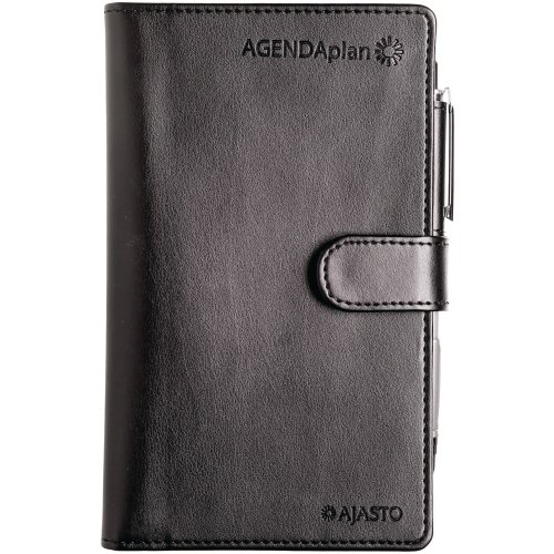 Ajasto agenda plan 2027 taskukalenteri musta 85 x 162mm, hinta 28,42€