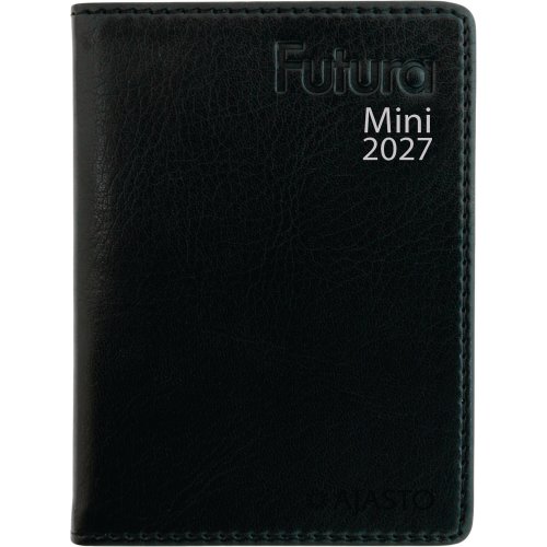 Ajasto futura mini 2027 taskukalenteri 72 x 102 mm musta, hinta 53,98€