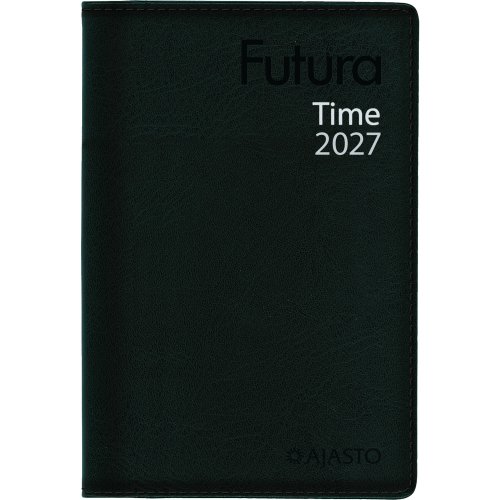 Ajasto futura time 2027 taskukalenteri musta 82 x 128 mm, hinta 20,44€