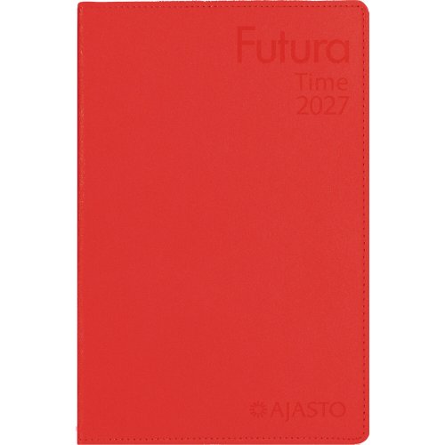 Ajasto futura time 2027 taskukalenteri punainen 82 x 128mm, hinta 20,44€