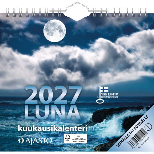 Seinäkalenteri 2027 Ajasto luna 200 x 180mm, hinta 8,44€