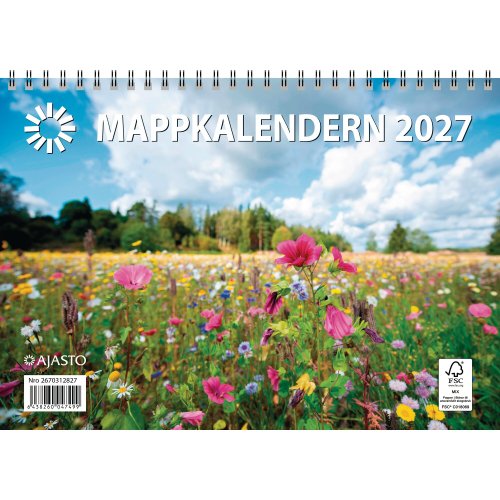 Ajasto mappkalendern, hinta 4,71€
