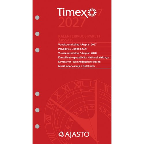 Vuosipaketti 2027 Ajasto timex 7 92 x 168mm, hinta 14,90€