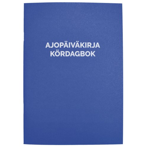 Ajopäiväkirja nidottu 187 a5a pysty 32 sivua, hinta 3€