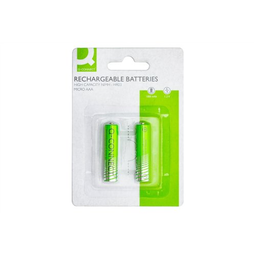 Akkuparisto NiMH ladattava Q-CONNECT AAA /2, hinta 2,74€
