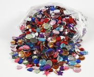 Akryylitimantit Creativ Company 5-15 mm lajitelma /1600