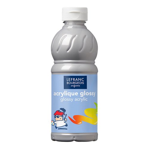 Akryyliväri Lefranc & Bourgeois hopea 500 ml, hinta 15,73€