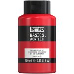 Akryyliväri Liquitex Basics kadmiuminpunainen medium 400 ml