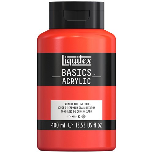 Akryyliväri Liquitex Basics kadmiuminpunainen vaalea 400 ml, hinta 13,83€