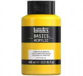Akryyliväri Liquitex Basics keltainen 400 ml