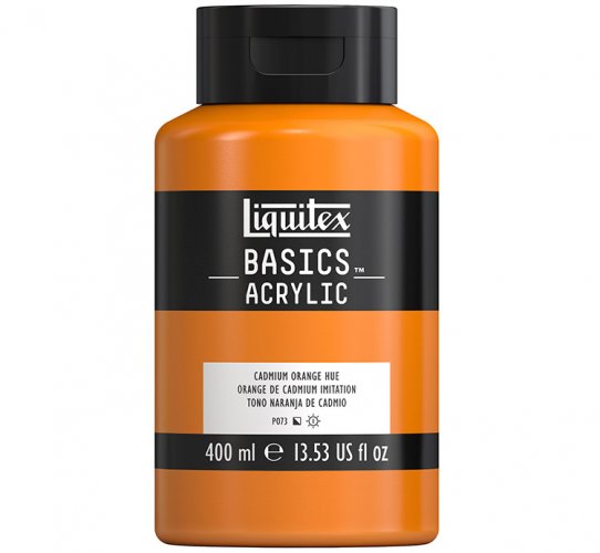 Akryyliväri Liquitex Basics oranssinpunainen 400 ml, hinta 13,83€