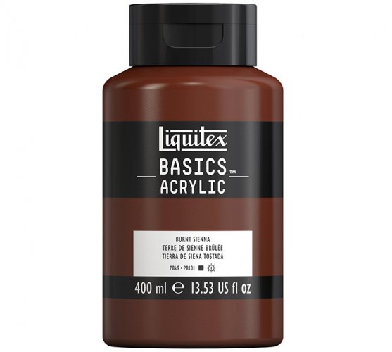 Akryyliväri Liquitex Basics poltettu siena 400 ml, hinta 13,83€