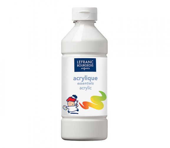 Akryyliväri Lefranc & Bourgeois valkoinen 500 ml, hinta 7,76€