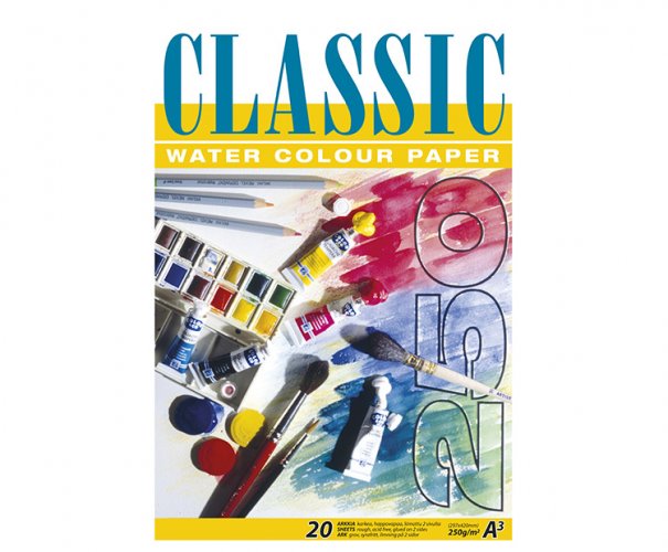 Akvarellilehtiö Classic A3/20 250G, hinta 14,83€