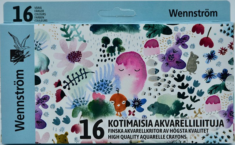 Akvarelliliitu Wennström 90 mm värilajitelma /16, hinta 15,53€