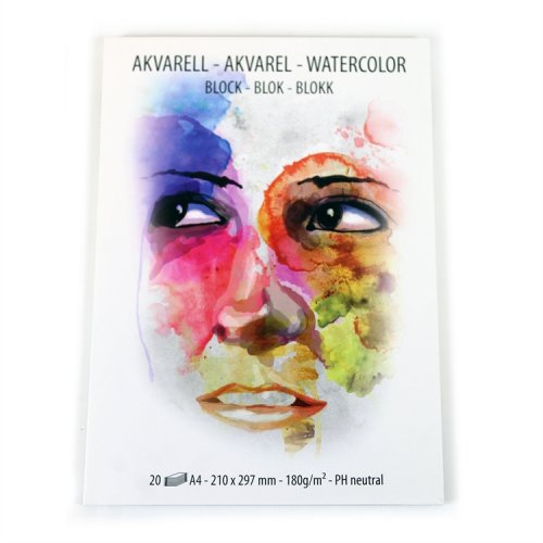 Akvarellipaperi A4/250 180G, hinta 22,63€