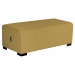 Alba hizia 2-istuttava rahi saffron yellow  122 x 62 x 46cm