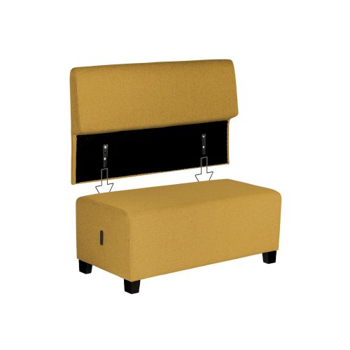 Alba hizia selkänoja saffron yellow 120 x 16 x 65cm, hinta 291,85€