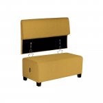 Alba hizia selkänoja saffron yellow 120 x 16 x 65cm