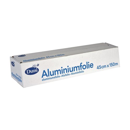 Alumiinifolio Duni telineessä repäisyreunalla 45cm x 150m, hinta 72,13€