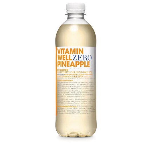 Ananas Vitamin well zero vitamiinijuoma 0,5l 12kpl, hinta 34,83€