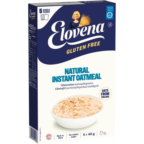 Annospikapuuro Elovena maustamaton gluteeniton 40 5kpl, hinta 4,58€