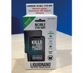 Antibakteerinen pinnoiteliina LiquidNano Steri-Wipe /4