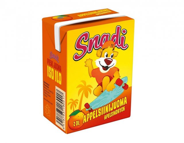Appelsiinijuoma Menu 10 x 2 dl Snadi, hinta 6,84€