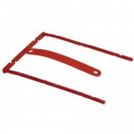 Arkistohaarukka b-binder 8 cm punainen 100kpl