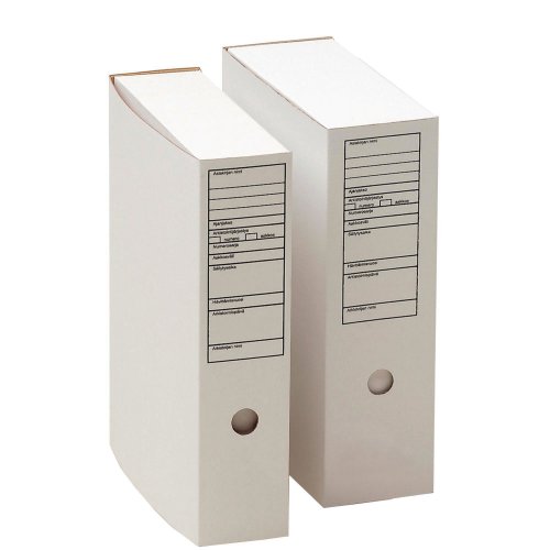 Arkistolaatikko a4 70mm etikettipainatus valkoinen, hinta 2,54€