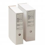 Arkistolaatikko a4 90mm etikettipainatus valkoinen