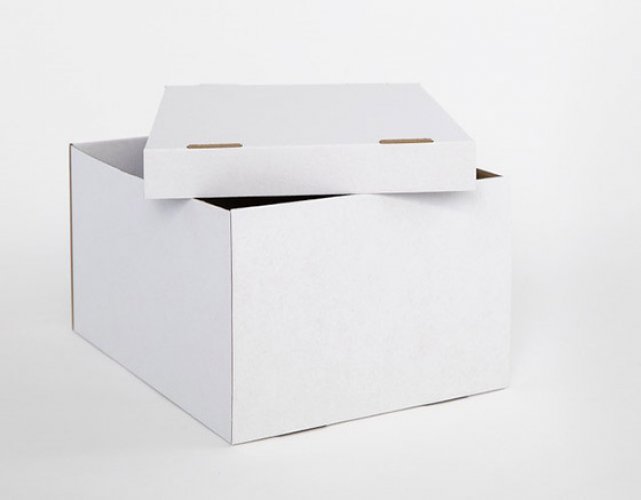 Arkistolaatikko + kansi 235 x 315 x 165 mm valkoinen, hinta 2,72€