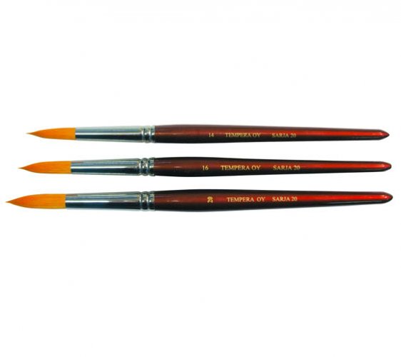 Keinokuitusivellin Tempera Sarja 20 pyöreä: 14, 16 ja 20, hinta 12,02€