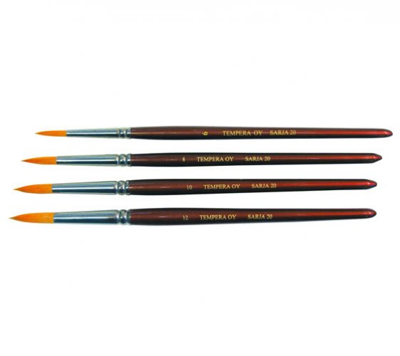 Keinokuitusivellin Tempera Sarja 20 pyöreä: 6, 8, 10 ja 12, hinta 10,78€