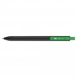 Arws retractable ballpoint pen 0.7mm, green