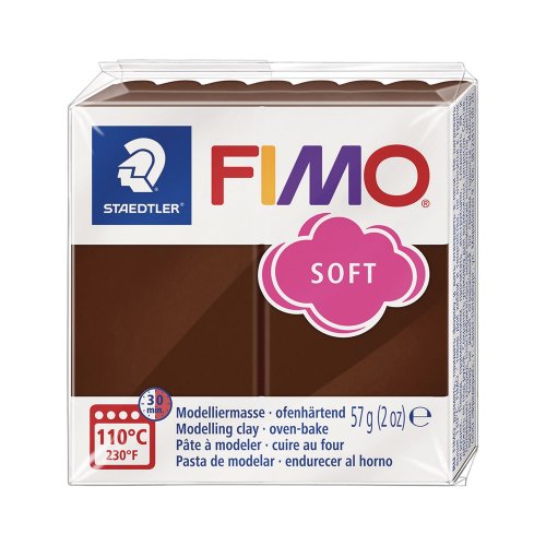 Askartelumassa Staedtler fimo ruskea 75, hinta 2,39€