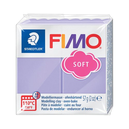 Askartelumassa Staedtler FimoSoft 605 lila 57g, hinta 2,70€