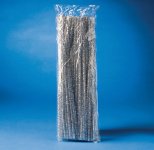 Askartelupunos piipunrassi 30 cm x 6 mm hopea /100