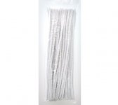 Askartelupunos piipunrassi 30 cm x 6 mm valkoinen /100