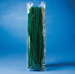 Askartelupunos piipunrassi 30 cm x 6 mm vihreä /100