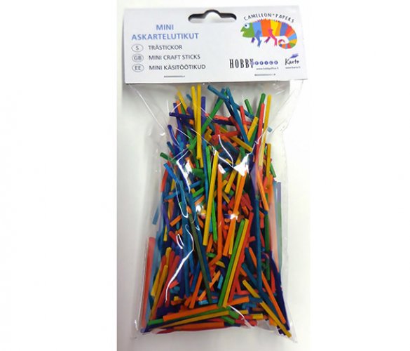 Askartelutikku Mini 5 cm värilajitelma /400, hinta 3,73€