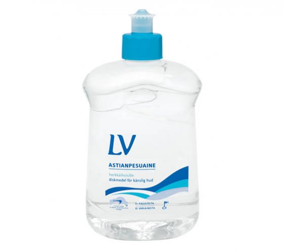 Astianpesuaine LV herkkäihoisille 500 ml, hinta 5,16€