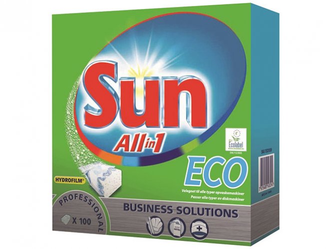 Astianpesuainetabletti Sun Pro Formula All-in-1 Eco 100 kpl, hinta 32,29€