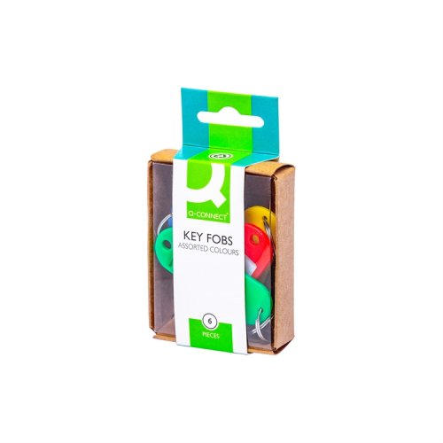 Avaimenperä Q-CONNECT värilajitelma /6, hinta 0,65€