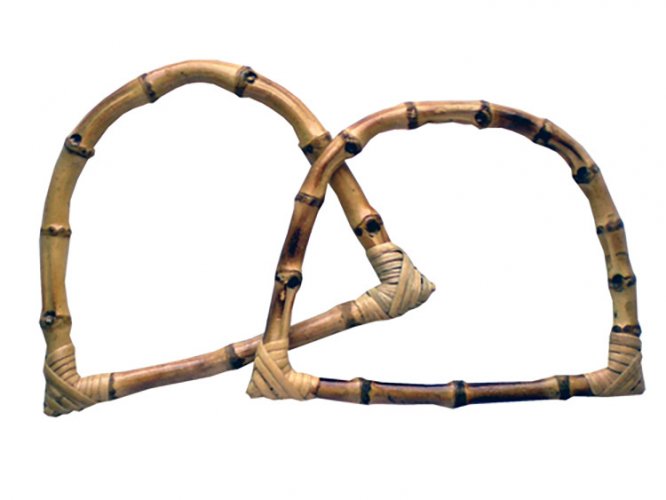 Bambukahvat kangaskassiin 14 x 18 cm /2, hinta 11,38€