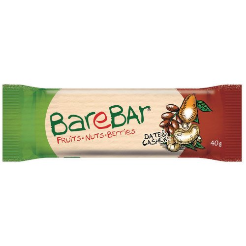 Barebar Patukka Patukka taateli-cashewpähkinä-patukka gluteeniton 24kpl, hinta 38,42€